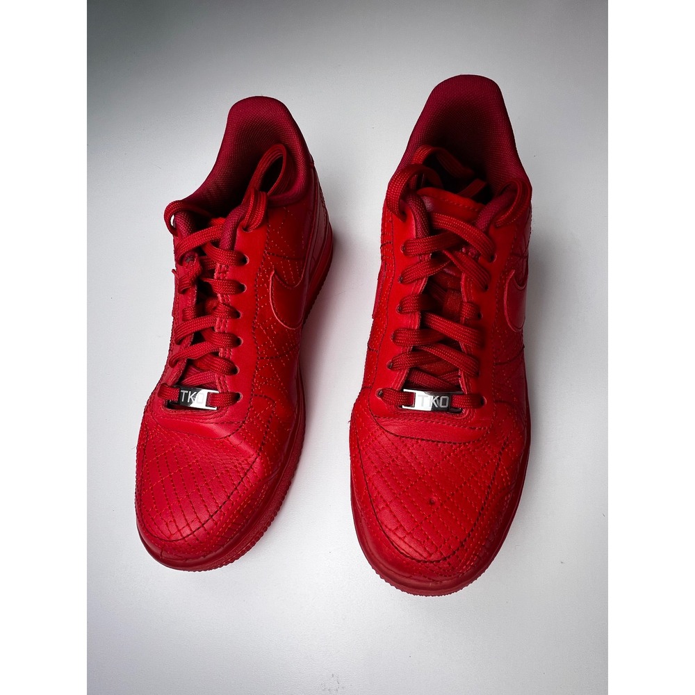 Nike Air Force 1 City‎ Collection Low Red Quilted Sneakers Women's Sz 8.5